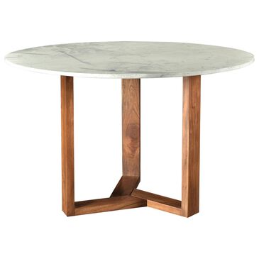 Moe"s Home Collection Jinxx Dining Table in Darker Grey, Charcoal, Off White and Brown - Table Only, , large