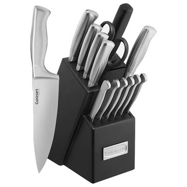 Cuisinart 15-Piece Hollow Handle Knife Block Set in Stainless Steel, , large