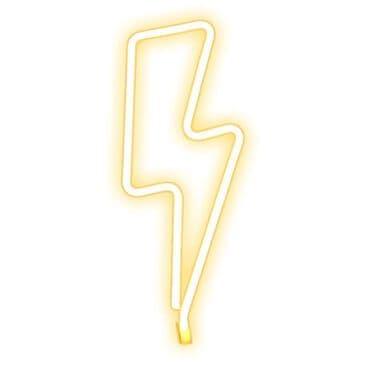 iLLUMINA Lightning LED 13" Wall Sign in Yellow, , large