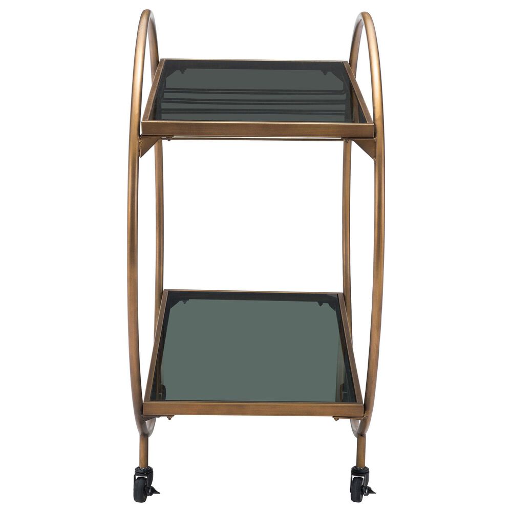 Zuo Modern Arc Bar Cart in Gold, Bronze and Black, , large