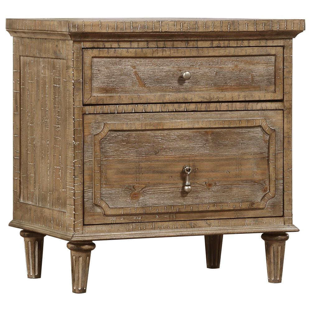 Golden Wave Furniture Interlude 2-Drawer Nightstand in Sandstone Buff, , large