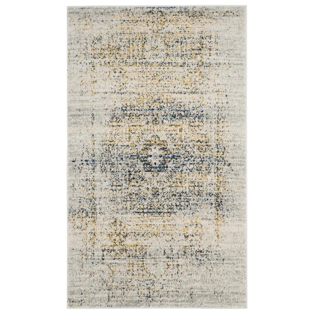 Safavieh Evoke EVK232C-3 3&#39; x 5&#39; Ivory/Blue Area Rug, , large