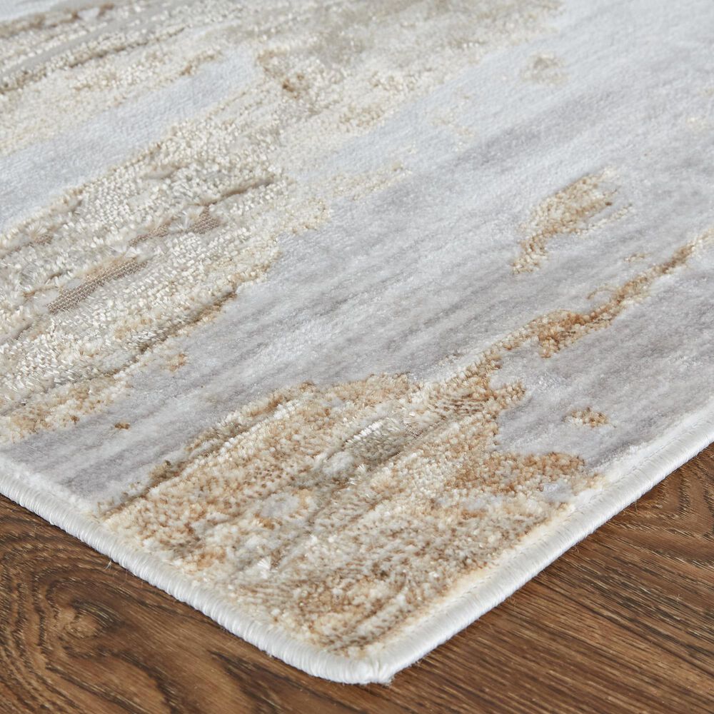 Feizy Rugs Laina Abstract 5&#39; x 7&#39;10&quot; Beige and Gray Area Rug, , large