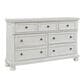 Signature Design by Ashley Robbinsdale 7 Drawer Dresser with Mirror in Antique White, , large