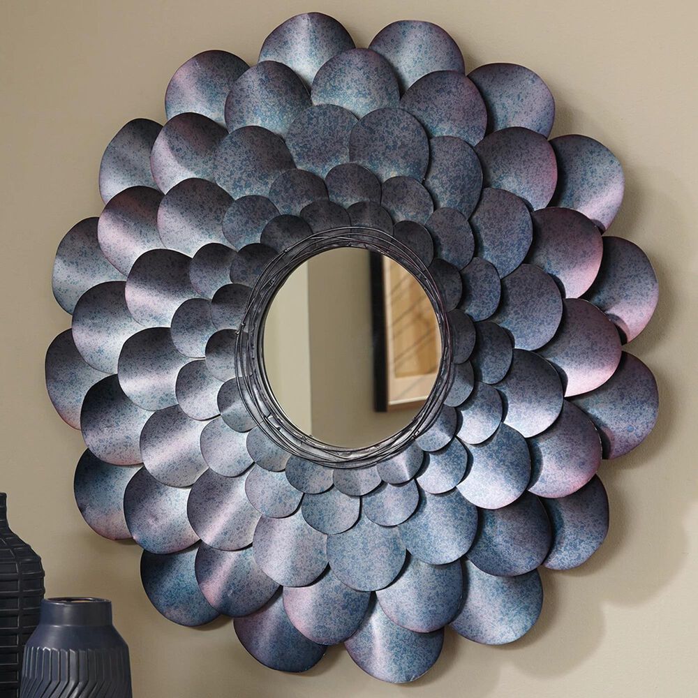 Signature Design by Ashley Deunoro Accent Mirror in Blue, , large