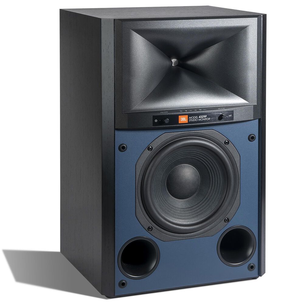 JBL 4329P Studio Monitor Powered Loudspeaker in Black Walnut, , large