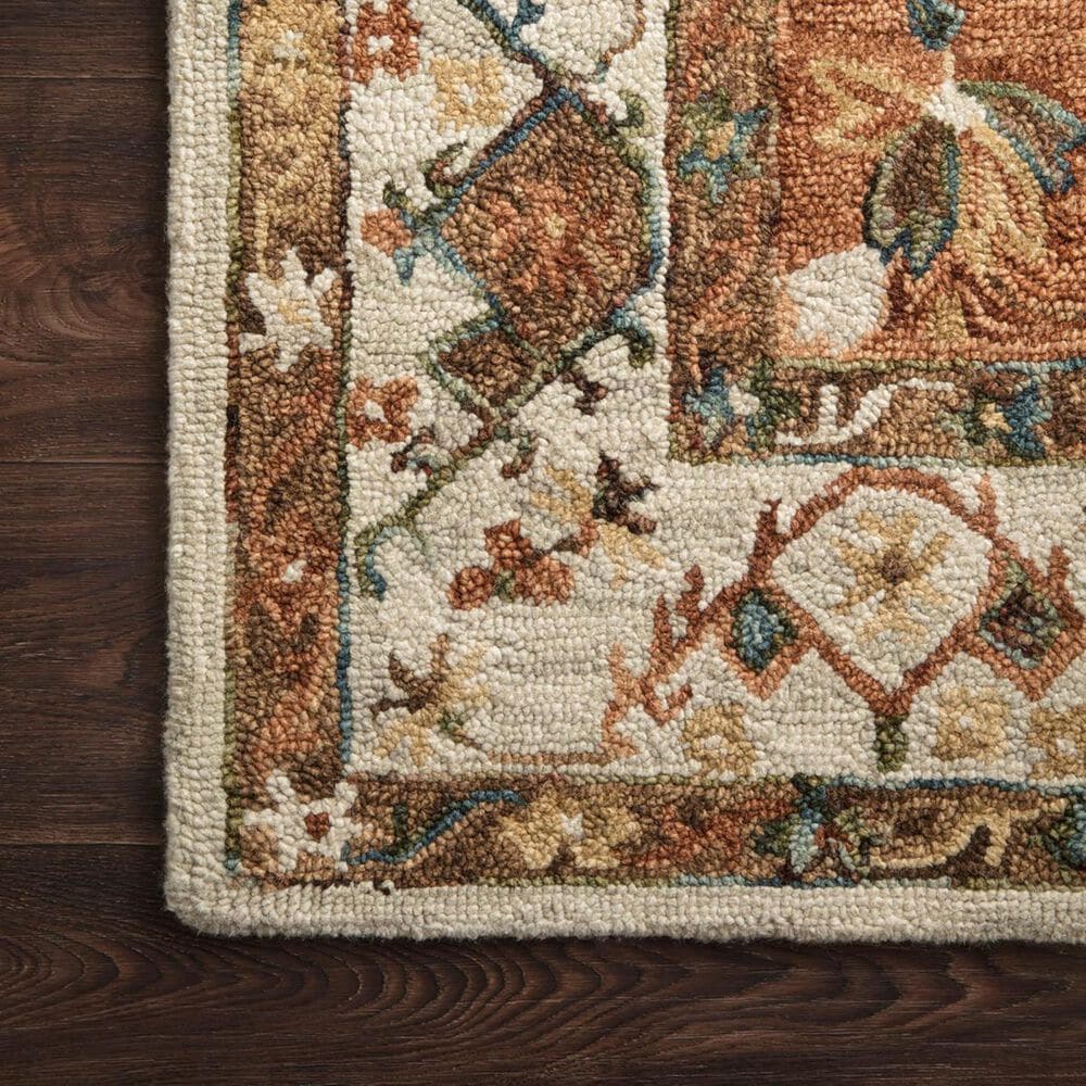 Loloi II Beatty BEA-01 3&#39;6&quot; x 5&#39;6&quot; Ivory and Rust Area Rug, , large