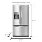 Whirlpool 25 Cu. Ft. French Door Refrigerator In Fingerprint Resistant Stainless Steel, , large
