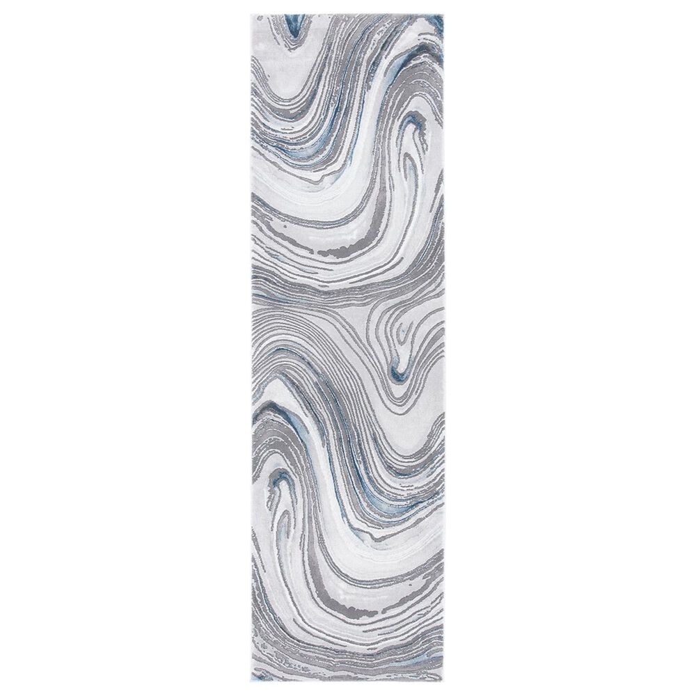 Safavieh Craft CFT845M 2"3" x 8" Blue and Grey Runner, , large