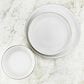 Godinger Silver 12-Piece Dinnerware Set Service for 4 in White and Gold, , large