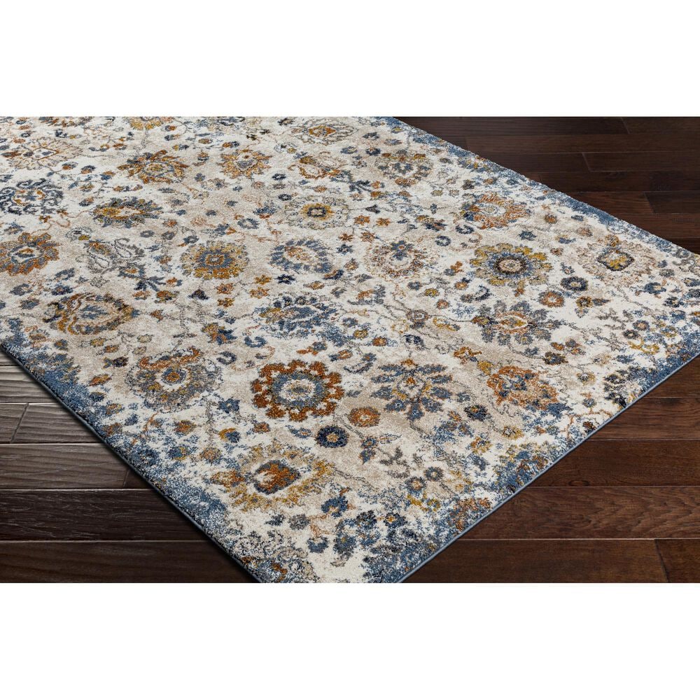 Surya Tuscany 8&#39;10&quot; x 12&#39;1&quot; Blue, Cream and Mustard Area Rug, , large