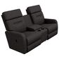 La-Z-Boy Lennon Wall Manual Reclining Loveseat with Console in Granite, , large