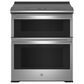 GE Profile 2-Piece Kitchen Package with 30" Electric Double Oven and 1.7 Cu. Ft. Microwave Oven in Fingerprint Resistant Stainless Steel, , large