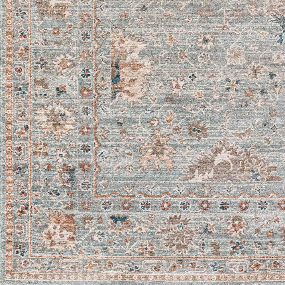 Surya Carlisle 2&#39;11&quot; x 10&#39; Seafoam, Blue, Dusty Sage, Dusty Pink, Ivory and Medium Brown Runner, , large