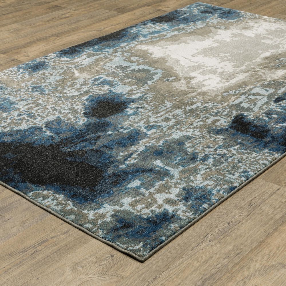 Oriental Weavers Venice Modena 9&#39;10&quot; x 12&#39;10&quot; Blue and Beige Area Rug, , large