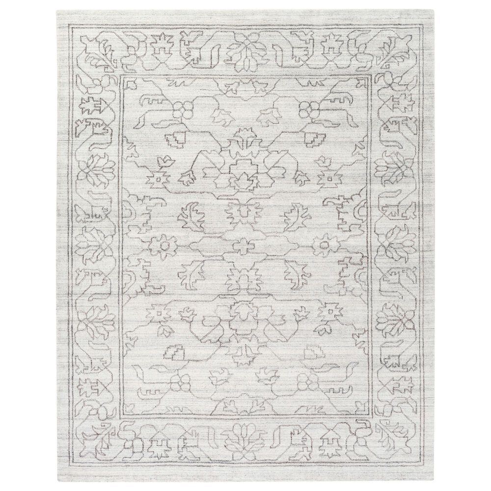 Surya Hightower 9" x 13" Cream, Charcoal and Gray Area Rug, , large