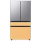 Samsung Bespoke 4-Door French Door Refrigerator Top Panel in Stainless Steel, , large