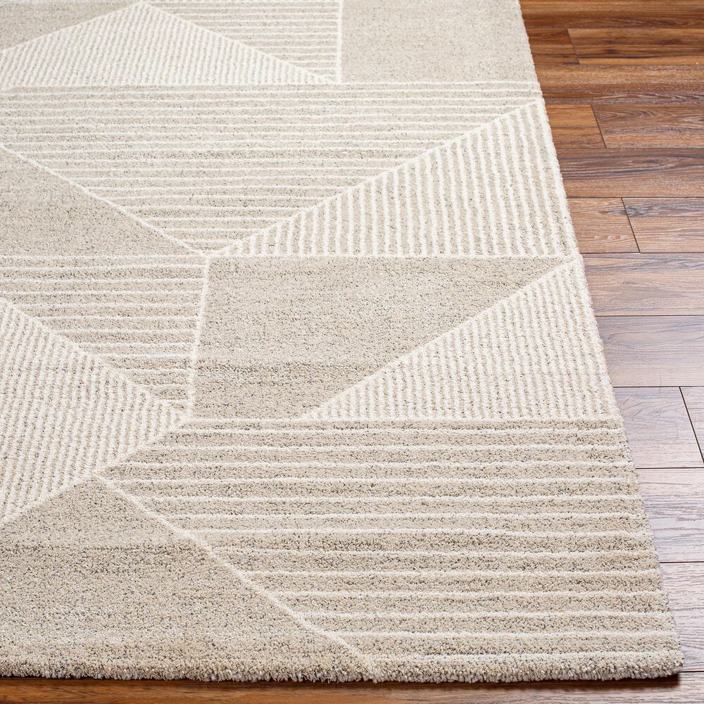 Surya Gavic 2&#39; x 3&#39; Light Beige and Medium Gray Area Rug, , large