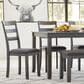 Signature Design by Ashley Bridson 6-Piece Rectangular Dining Set in Gray, , large