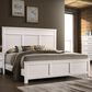 New Heritage Design Andover King Panel Bed in White, , large