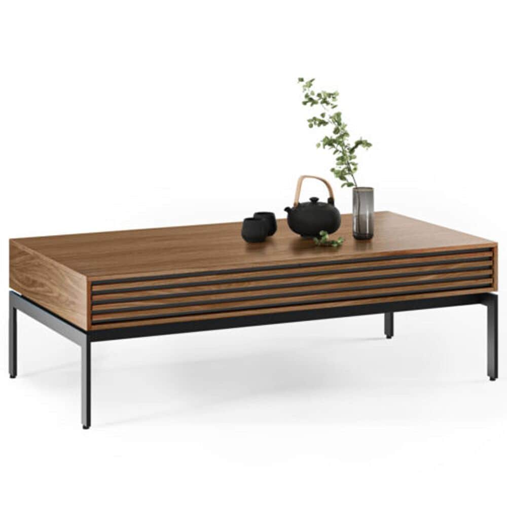 BDI Cora Coffee Table in Natural Walnut and Black, , large