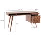 Moe"s Home Collection O2 Sheesham Wood Desk in Natural, , large