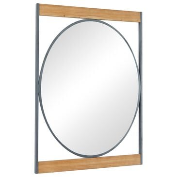 Novogratz 40" x 28" Wall Mirror in Matte Brown and Gray, , large