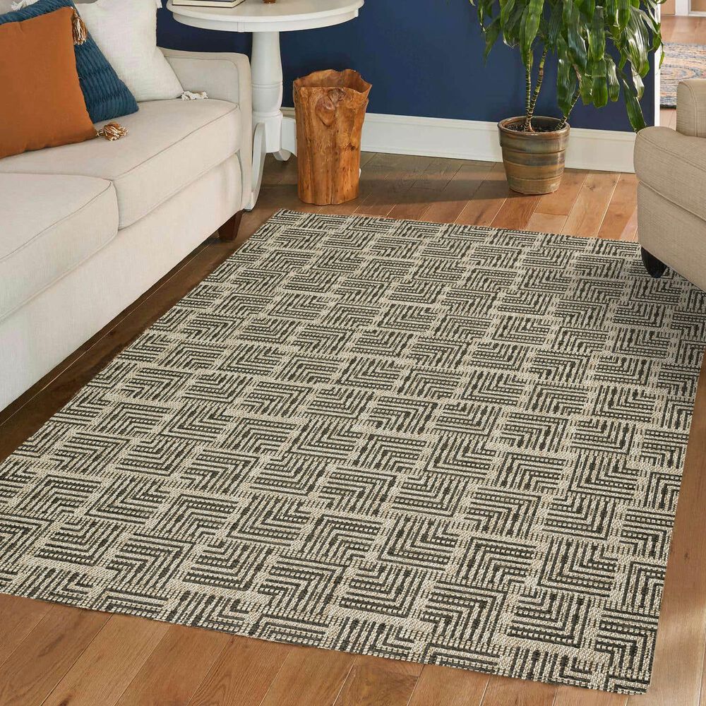 Dalyn Rug Company Bali BB10 8&#39; x 10&#39; Charcoal Indoor/Outdoor Area Rug, , large