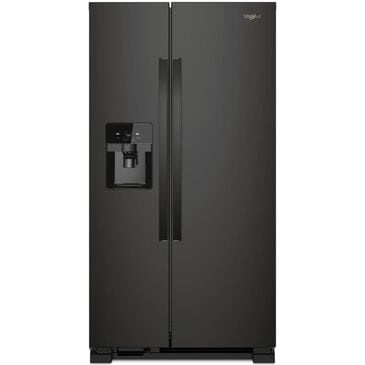 Whirlpool 21.4 Cu. Ft. 33" Wide Side-by-Side Refrigerator in Black, , large
