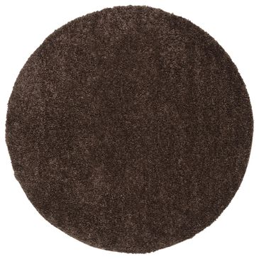 Safavieh August Shag 5"3" Round Brown Area Rug, , large