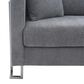 Blue River Heritage 2-Piece Sofa & Chair Set in Gray/Brushed Stainless Steel, , large