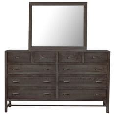 Fleming Furniture Co. Rochester 10-Drawer Dresser with Mirror in Mineral