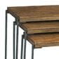 Hekman Bedford Park Nesting Table in Brown and Black (Set of 3), , large
