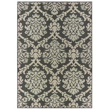 Oriental Weavers Latitude 8020K 1"10" x 7"6" Grey Runner, , large