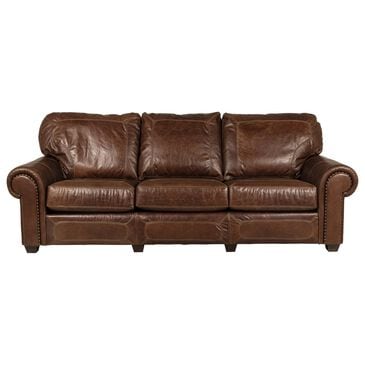 Stickley Furniture Santa Fe Stationary Leather Sofa in Aged Old Leather, , large