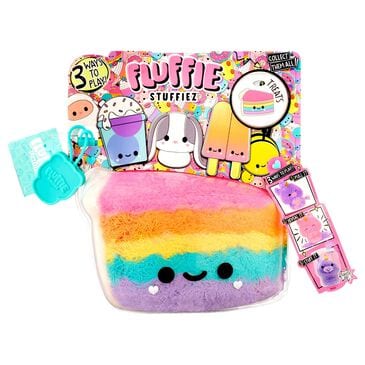 Mga Entertainment Fluffie Stuffiez Cake/ Pizza, Small Collectable Feature Plush, , large