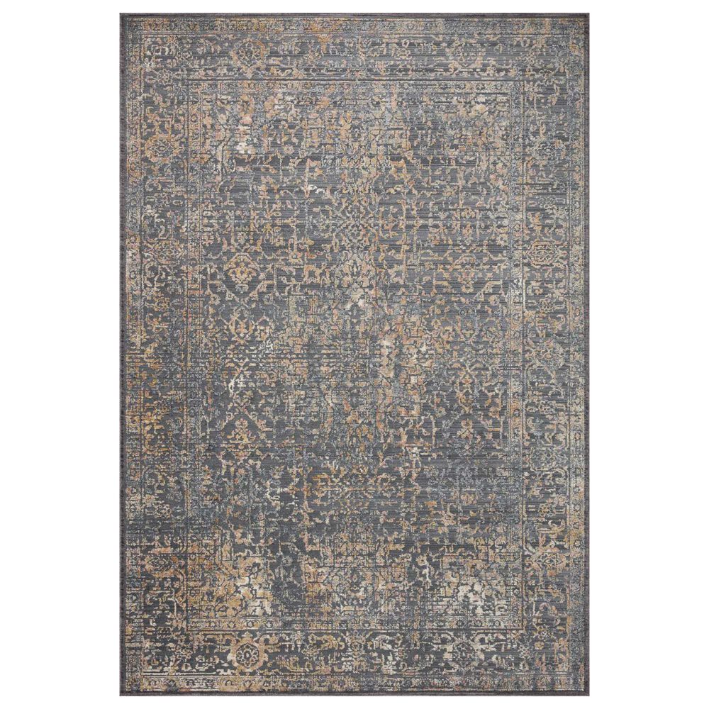 Loloi Indra 2"6" x 4" Graphite and Sunset Area Rug, , large