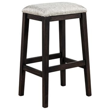 Fleming Furniture Co. Kady Stationary Stool with Fabric Seat in Onyx, , large