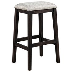 Fleming Furniture Co. Kady Stationary Stool with Fabric Seat in Onyx