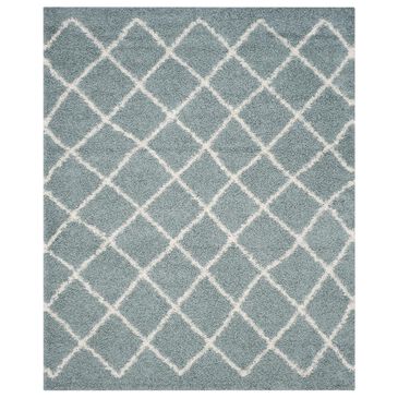 Safavieh Dallas Shag SGD258C-10 10" x 14" Seafoam/Ivory Area Rug, , large