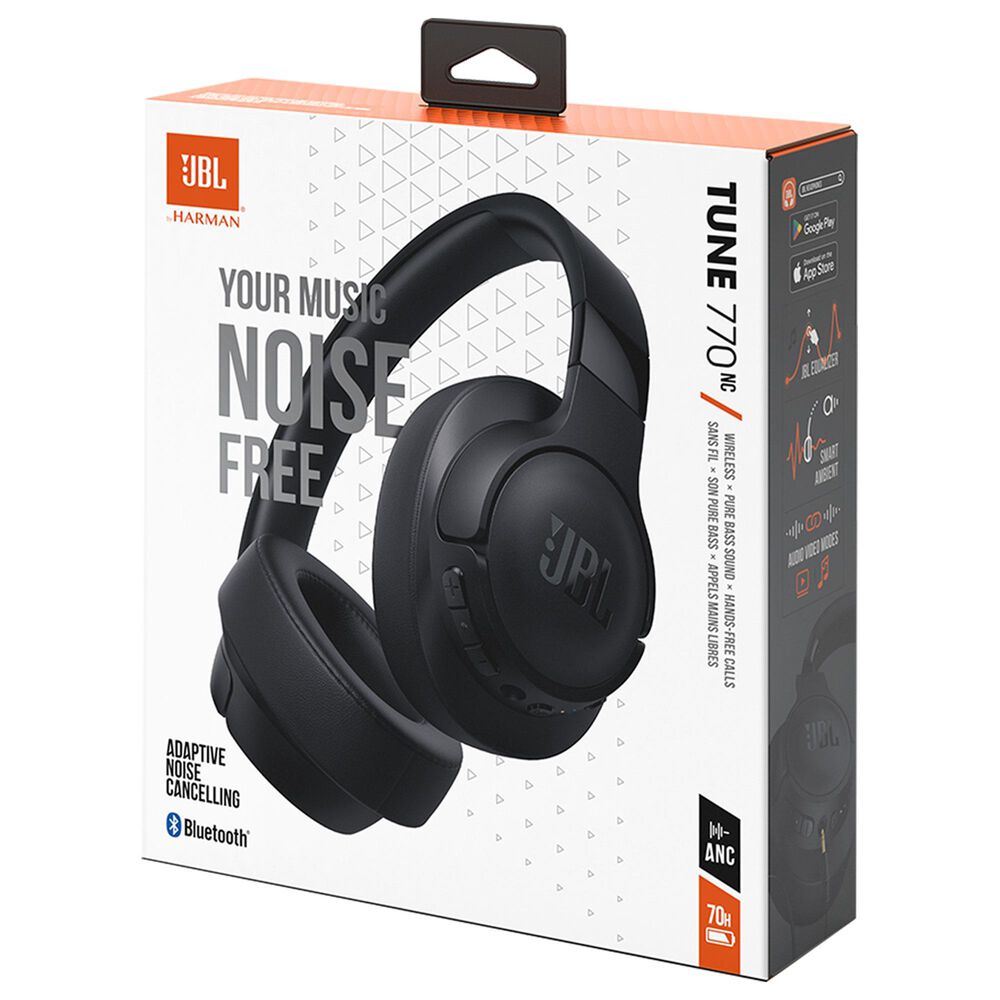 JBL Tune 770NC Wireless Over-Ear Headphones in Black, , large