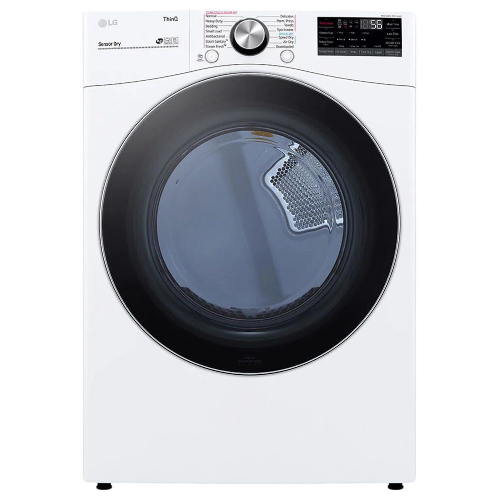 LG 5.0 Cu. Ft. Front Load Washer and 7.4 Cu. Ft. Electric Dryer with TurboWash 360 Laundry Pair in White &#40;Pedestals Sold Separately&#41;, , large