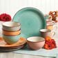 Gibson Home 12-Piece Stoneware Dinnerware Set in Multicolor, , large