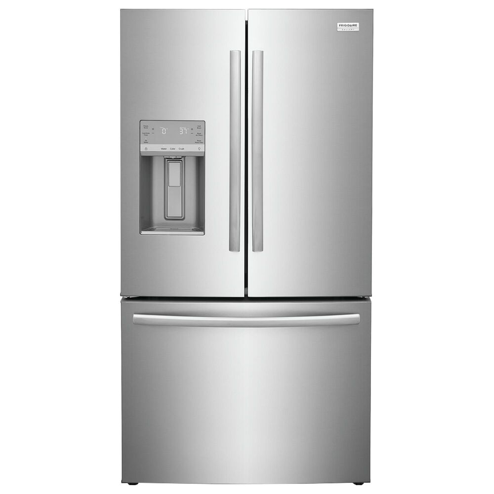 Frigidaire Gallery 4-Piece Kitchen Package with 27.8 Cu. Ft. French Door Refrigerator and 30&quot; Single Electric Wall Oven in Stainless Steel, , large