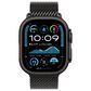 Apple Watch Ultra 2 GPS + Cellular 49mm Black Titanium Case with Dark Green Alpine Loop - Medium (Pre-Order), , large