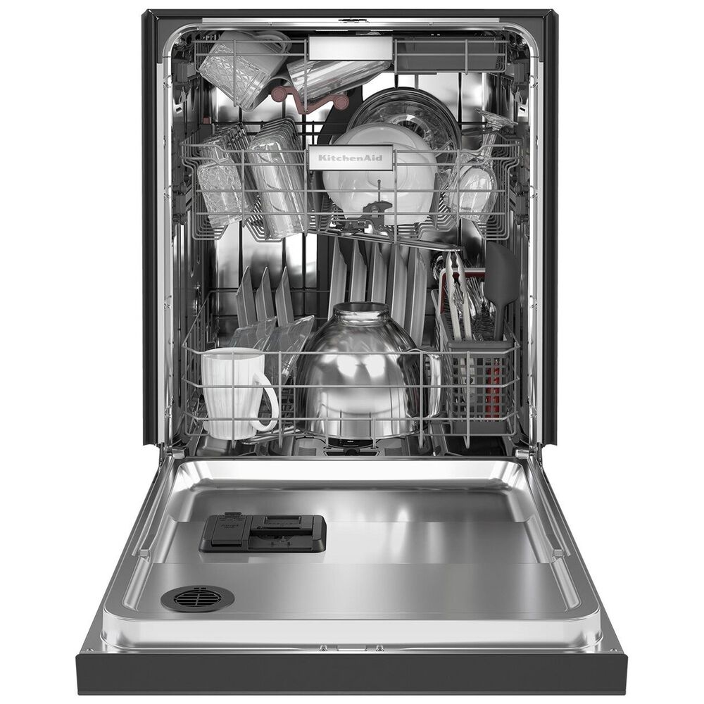 KitchenAid 24&quot; Built-In Pocket Handle Dishwasher with FreeFlex 3rd Rack and Front Control in Black Stainless Steel, , large