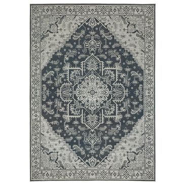 Oriental Weavers Intrigue INT07 3"10" x 5"5" Blue Area Rug, , large