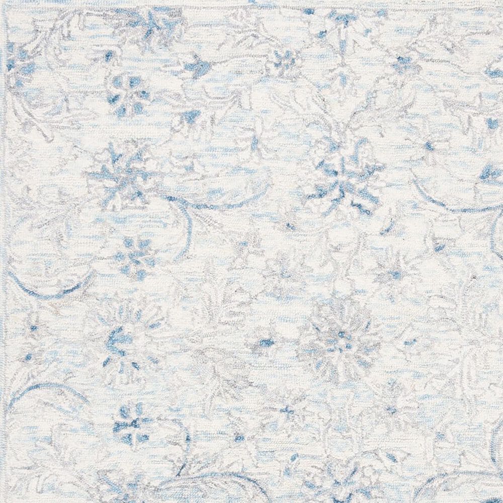 Safavieh Micro-Loop MLP506M 3&#39; x 5&#39; Light Blue and Ivory Area Rug, , large