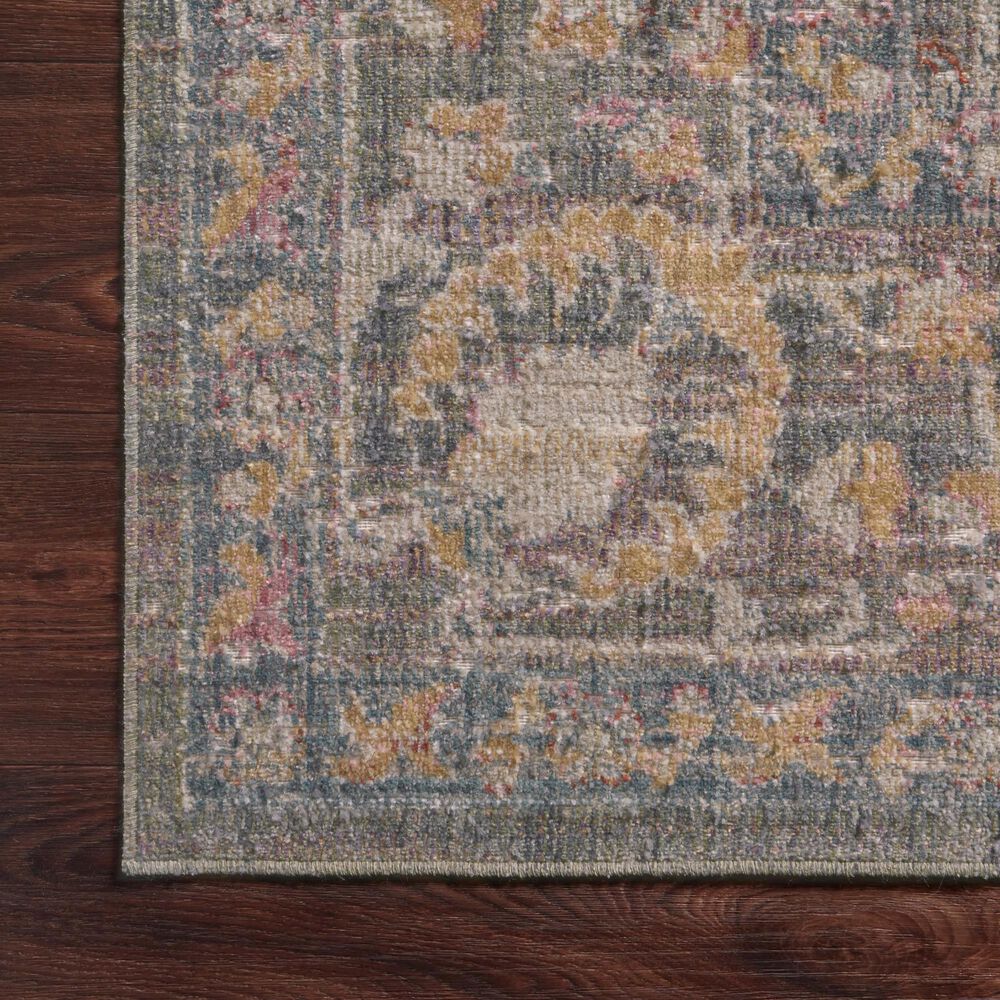 Chris Loves Julia x Loloi Rosemarie 6&#39;3&quot; x 9&#39; Stone and Multicolor Area Rug, , large