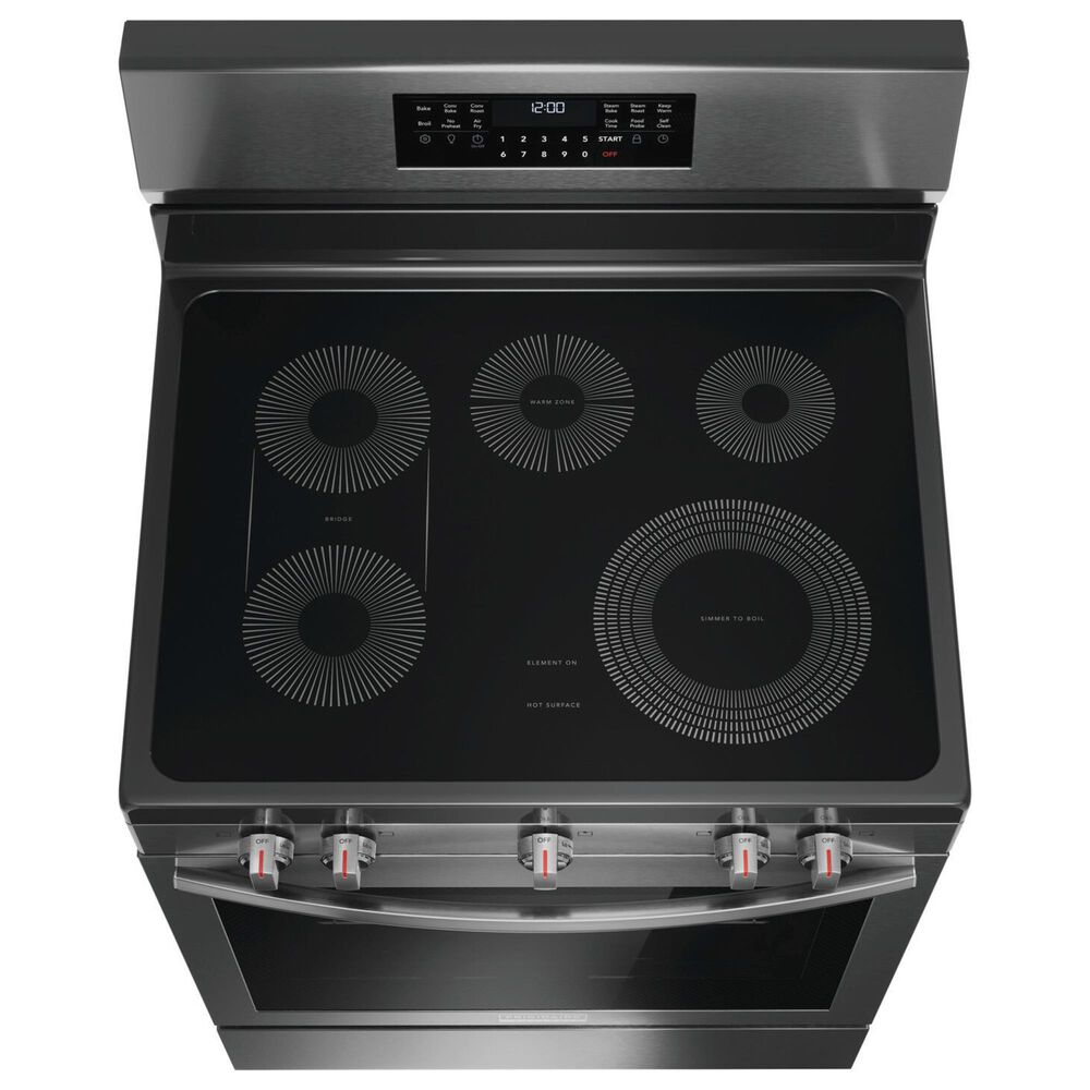Frigidaire Gallery 30&quot; Rear Control Electric Range with Total Convection in Black Stainless Steel, , large